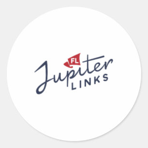 Sticker Rond Club de golf Jupiter Links Tgl Logo Officiellement