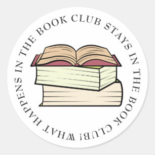 Sticker Rond Club de lecture