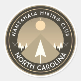 Sticker Rond club de randonnée nantahala carolina nord