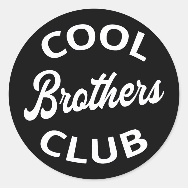 Sticker Rond Club des Frères cool I (Devant)