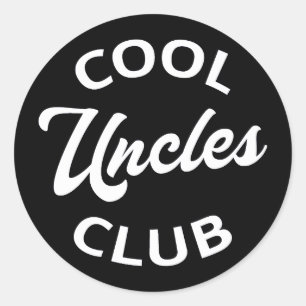 Sticker Rond Club des oncles cool I