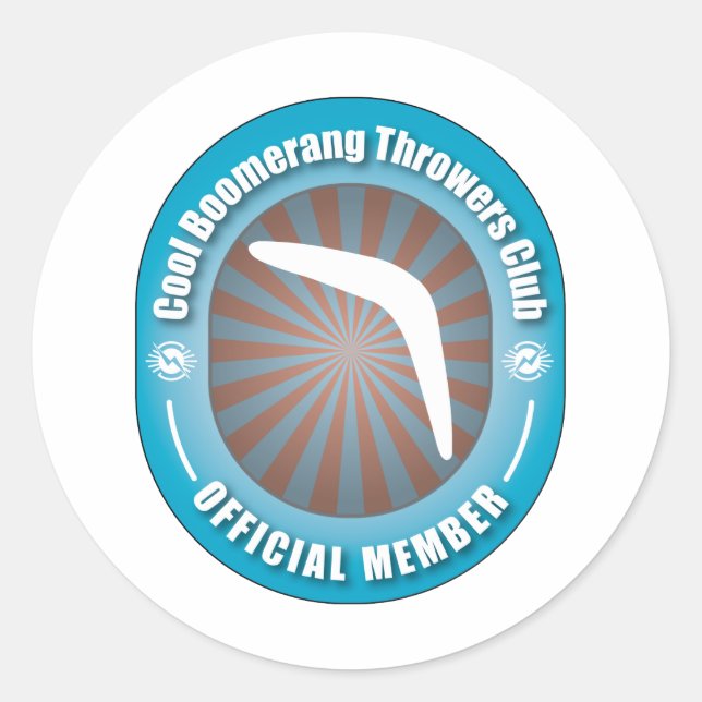 Sticker Rond Club des voleurs cool Boomerang (Devant)