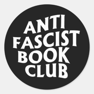 Sticker Rond Club du livre anti-fasciste