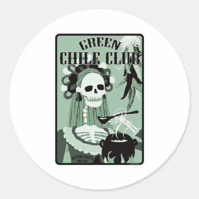 Sticker Rond club-enfant vert (Devant)