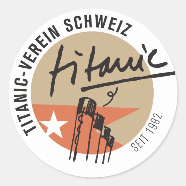 Sticker Rond Club Titanic Suisse (Devant)