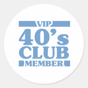 Sticker Rond Club VIP 40