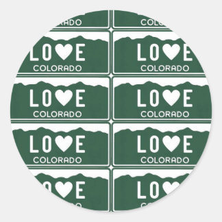 Sticker Rond co love motif - Customisé