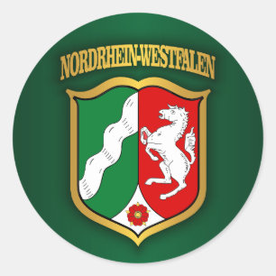 Sticker Rond COA du Nordrhein-Westfalen