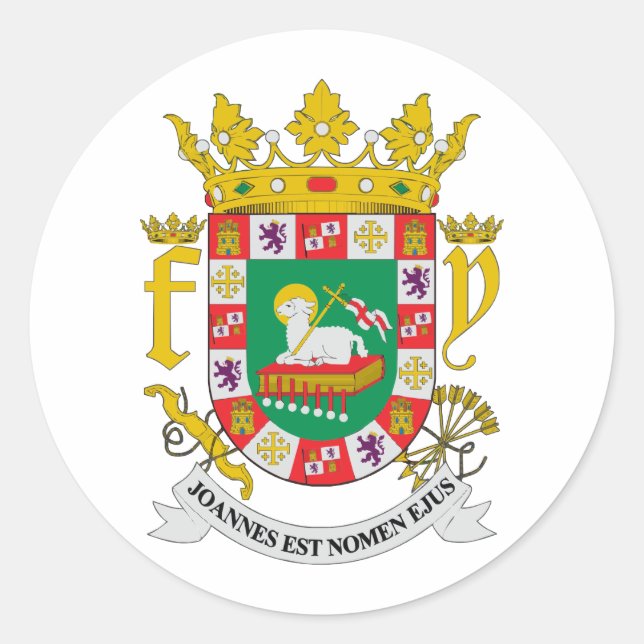 STICKER ROND COA PORTO RICO (Devant)
