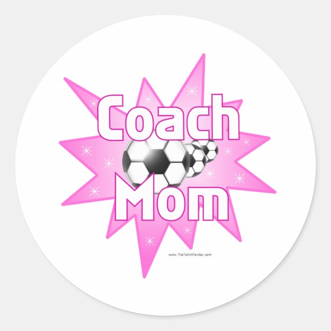 Sticker Rond Coach Maman (Devant)