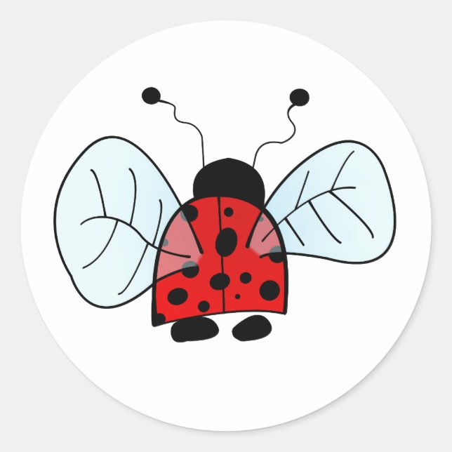 Sticker Rond Coccinelle (Devant)