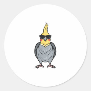 Sticker Rond Cockatiel