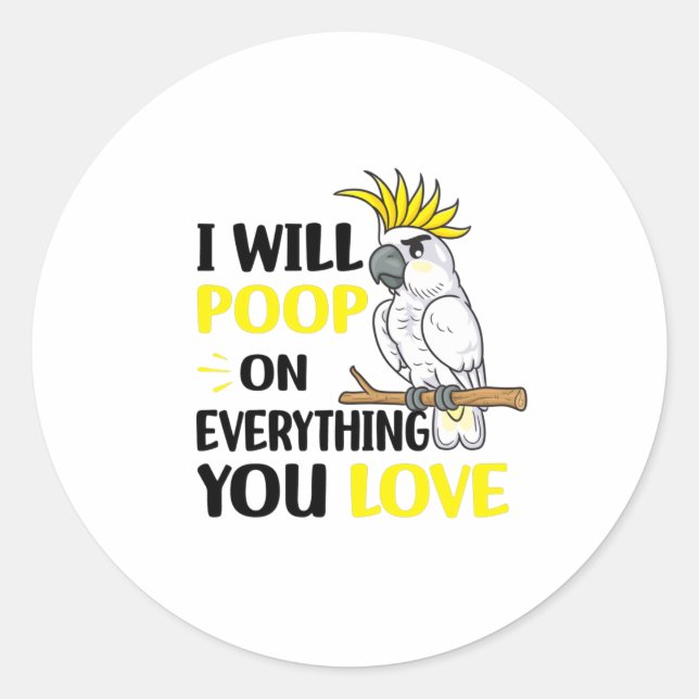 Sticker Rond Cockatoo (Devant)