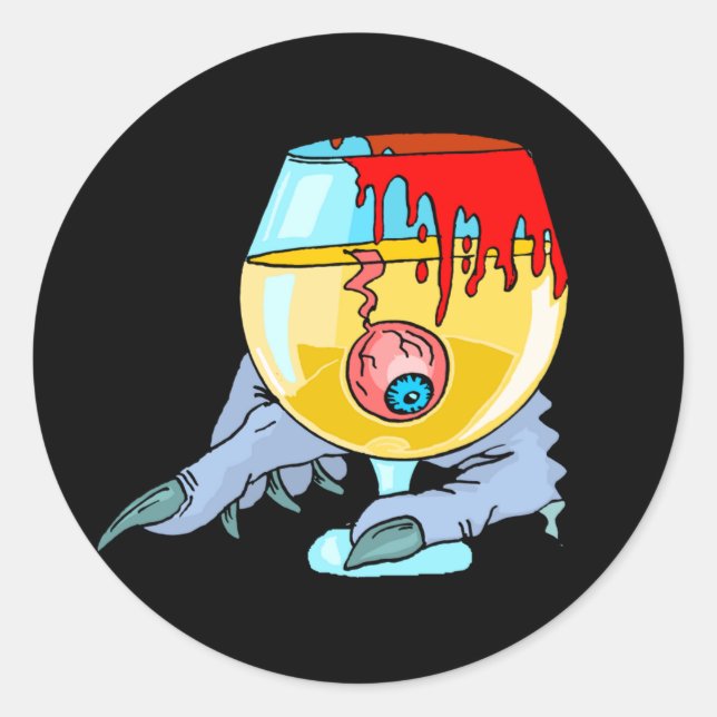 Sticker Rond Cocktail Eyeball (Devant)