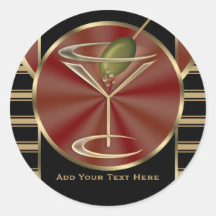 Sticker Rond Cocktail Lounge