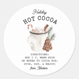 Sticker Rond Coco blanc de vacances
