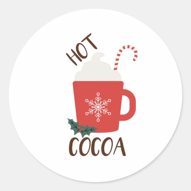Sticker Rond Coco chaud (Devant)