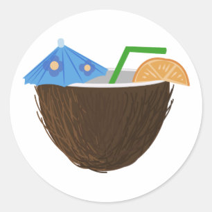 Sticker Rond Coconut