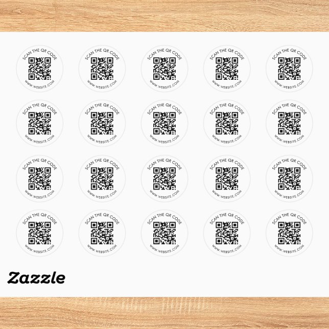 Sticker Rond Code de scan personnalisé pour les médias sociaux (Créateur téléchargé)