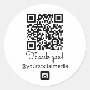 Sticker Rond Code QR Business