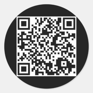 Sticker Rond code QR personnalisable