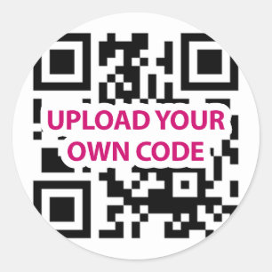 Sticker Rond Code QR personnalisable