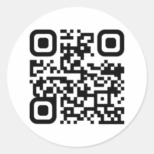 Sticker Rond Code QR personnalisé