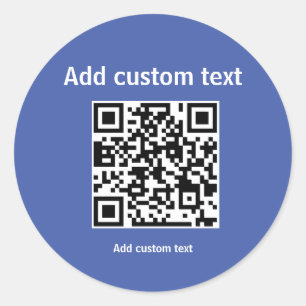 Sticker Rond code QR personnalisé promotion personnalisée Rou