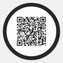 Code QR simple élégant cadre noir professionnel