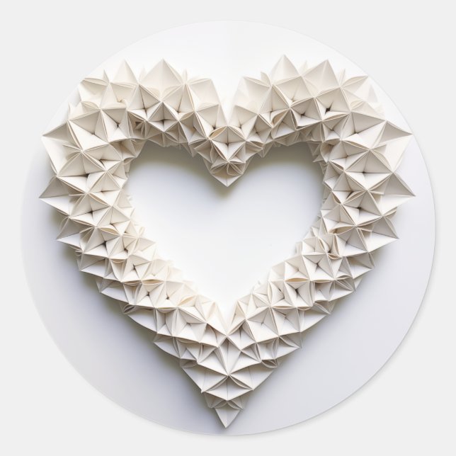 Sticker Rond Cœur 0037 (Devant)