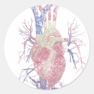 Sticker Rond Coeur (Biro)