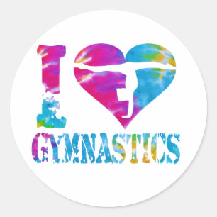 Sticker Rond Coeur d'amour d'autocollants d'acclamation de