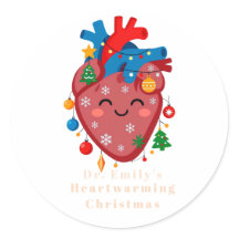 Cœur de Noël personnalisé pour médecin