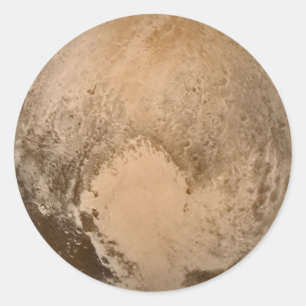 Sticker Rond Coeur de Pluto