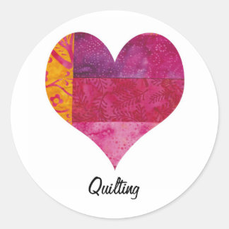 Sticker Rond Coeur doré