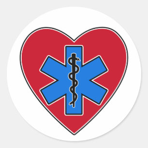 Sticker Rond Coeur EMT
