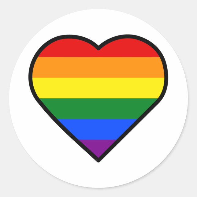 STICKER ROND COEUR FIN (Devant)