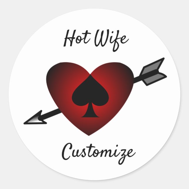 Sticker Rond Coeur mignon Black Spade Thunder_Cove (Devant)