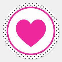 Coeur rose Polkadot