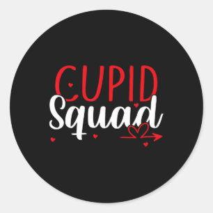 Sticker Rond Coeurs de Squad Cupidon Saint Valentin Cupidons Co