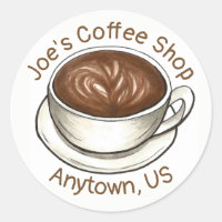 Coffee House Shop Latte Cappucino Cup