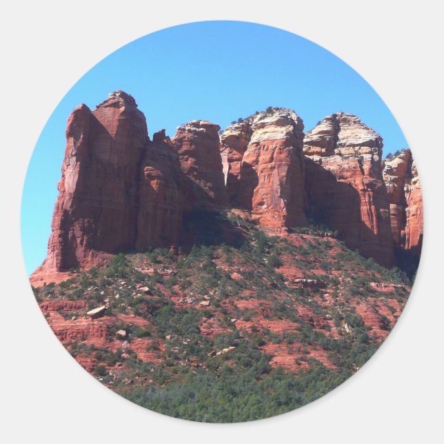 Sticker Rond Coffee Pot Rock II à Sedona Arizona (Devant)