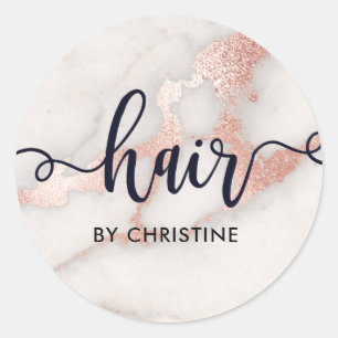 Sticker Rond coiffeuse