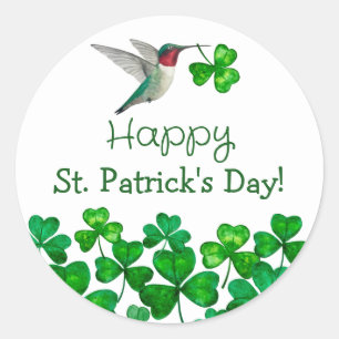 Sticker Rond Colibri de St. Patrick