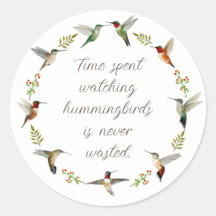 Sticker Rond Colibri nord-américain