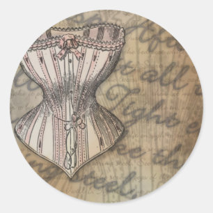 Sticker Rond Collage de corse