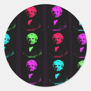 Sticker Rond Collage de Mobius