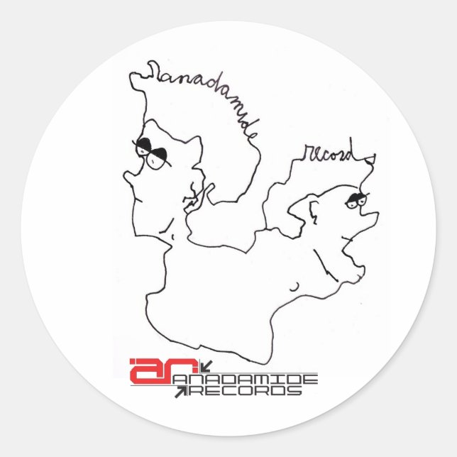 Sticker Rond collant (Devant)