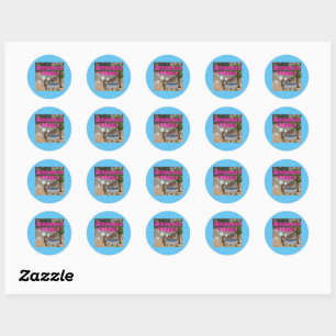 Sticker Rond collant frotté