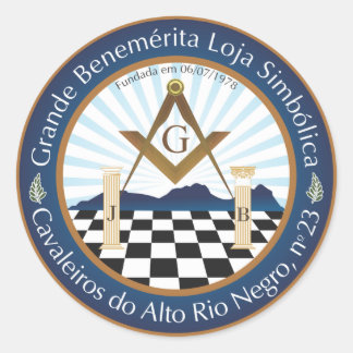 Sticker Rond Colle Freemason CARN
